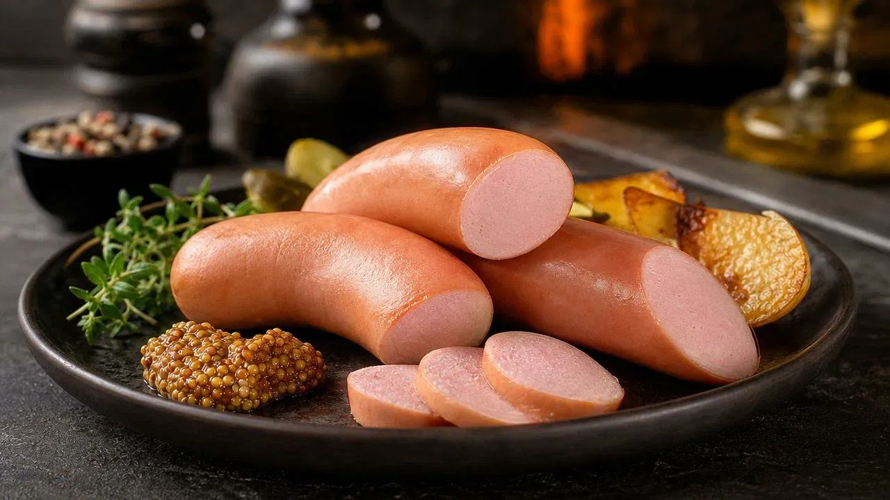Насыщенный мясной вкус и тонкий аромат специй: Комплексная добавка Экстра 10.07.113 Del’Ar® формирует классический вкус сочных сарделек