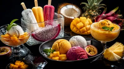 Освежающие тропические вкусы для веганского «мороженого» и не только