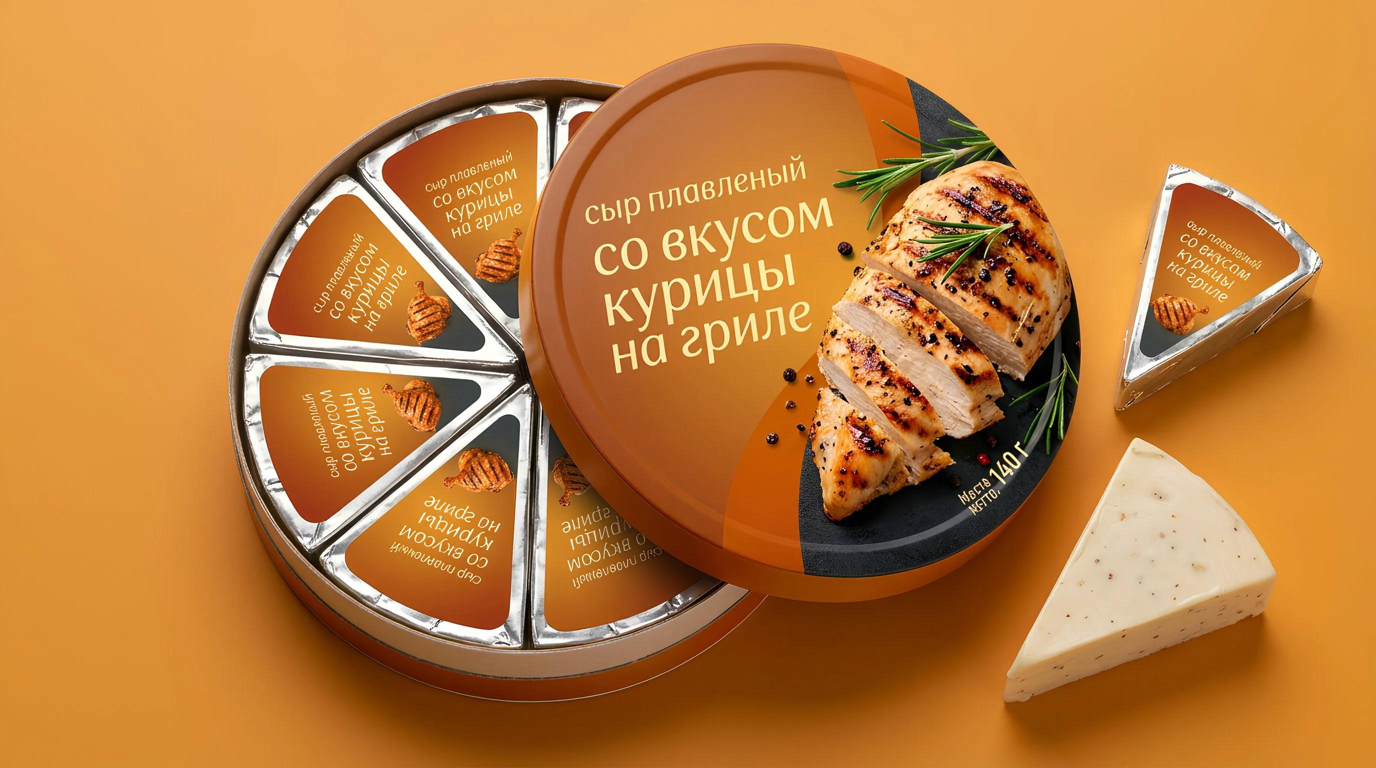 Создали для производителя вкусоароматический профиль курицы на гриле в плавленом сыре