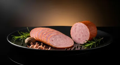 Новая вкусоароматическая добавка для варено-копченых колбас ветчинного типа с ароматом мускатного ореха